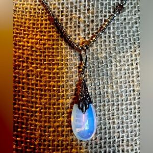Opalite & Sterling Silver Necklace